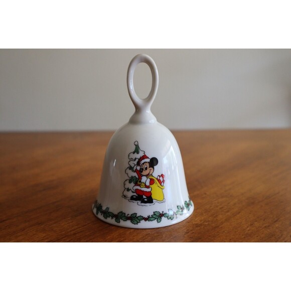 Mickey Mouse Christmas Bell Walt Disney DIsneyland Disneyworld Japan Candy Cane - Picture 2 of 10